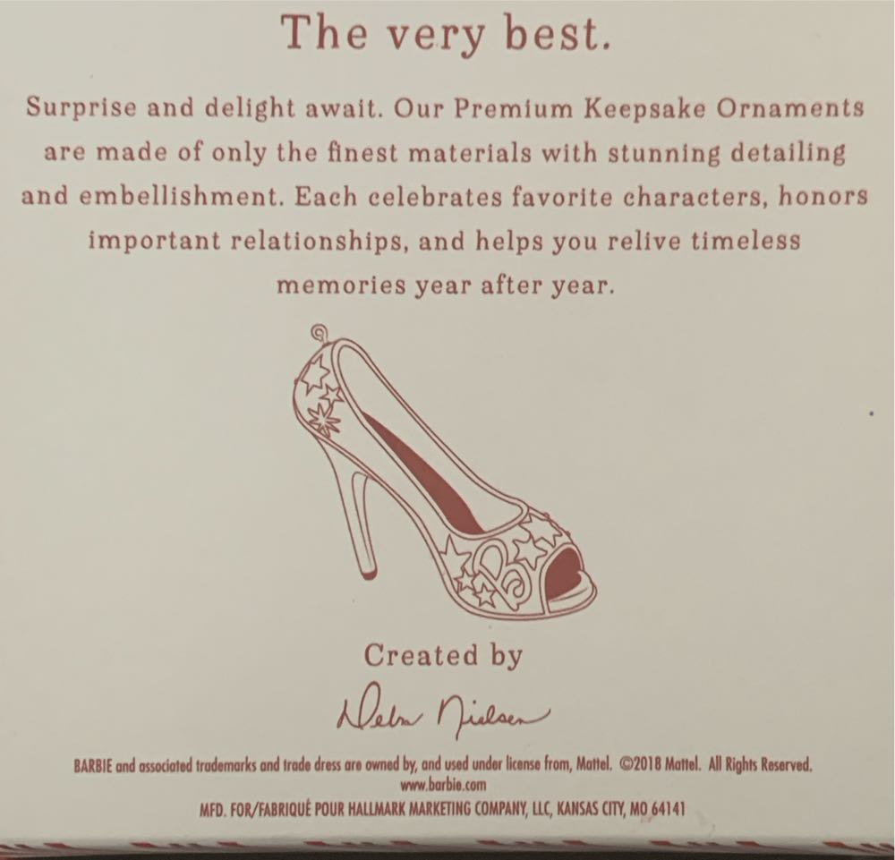 Shoe-sational! - The Very Best (Barbie) ornament collectible [Barcode 763795367726] - Main Image 3