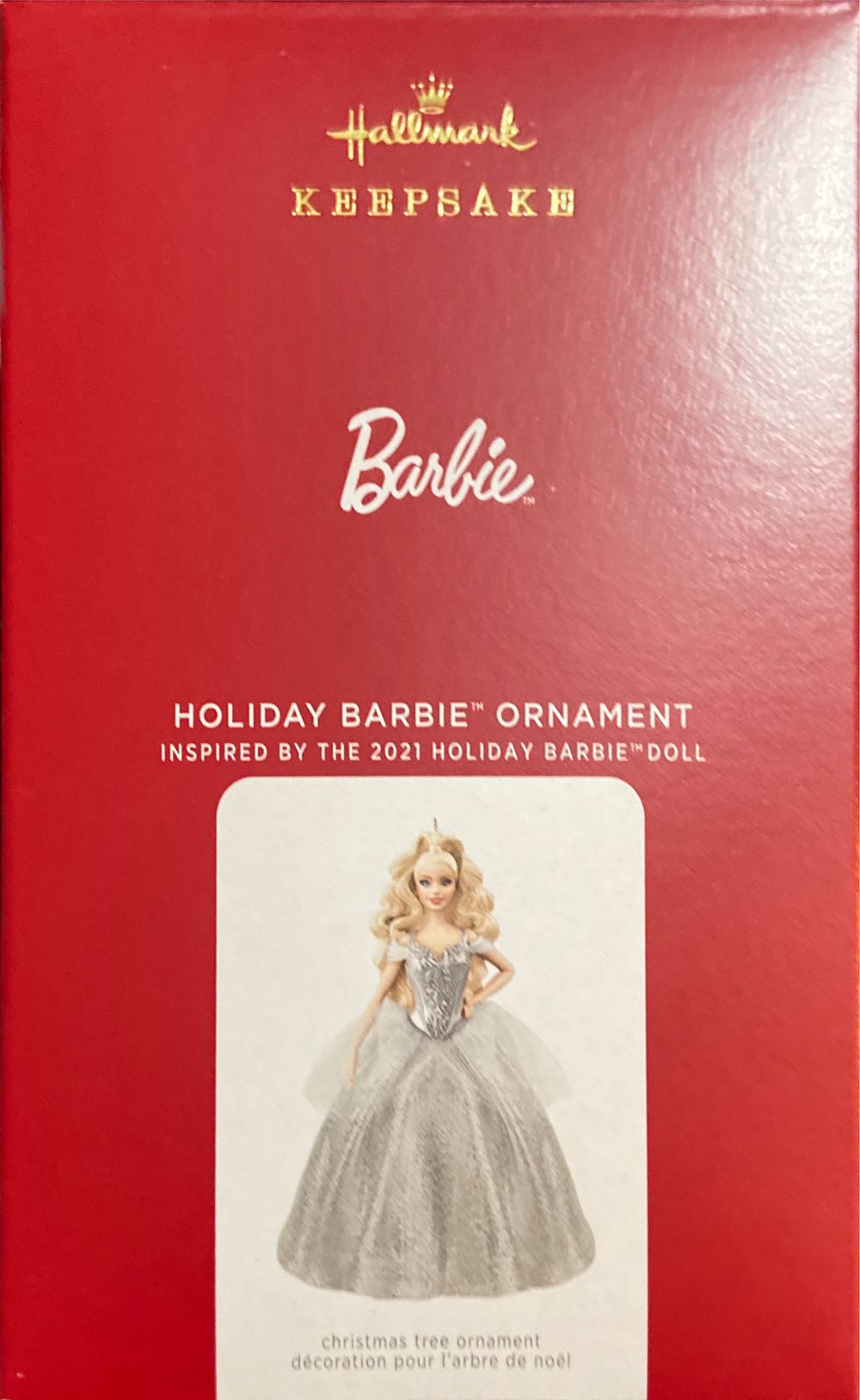 Holiday Barbie - Barbie (Barbie) ornament collectible [Barcode 763795730469] - Main Image 2