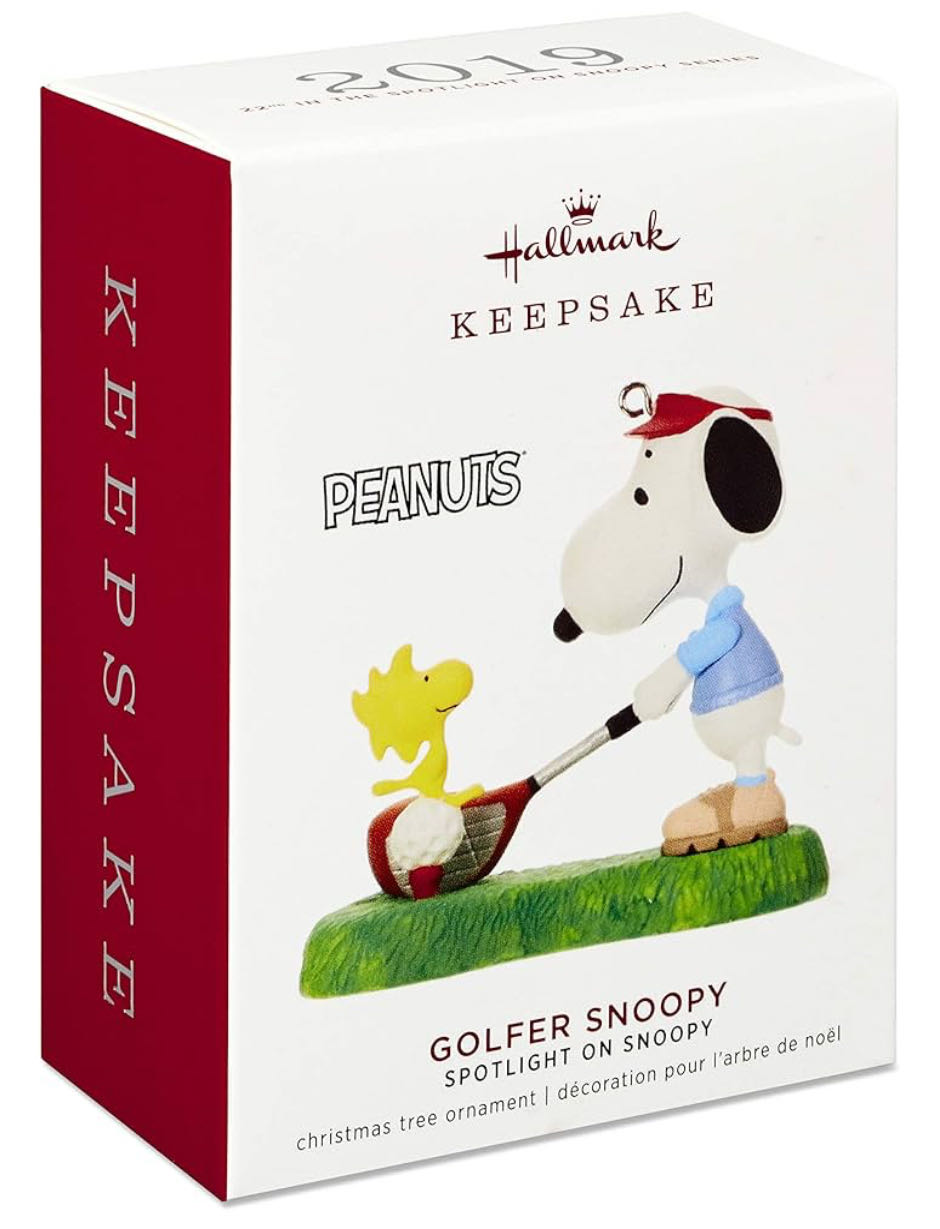 Golfer Snoopy - KEEPSAKE | Peanuts: Spotlight on Snoopy (The Peanuts Gang) ornament collectible - Main Image 2