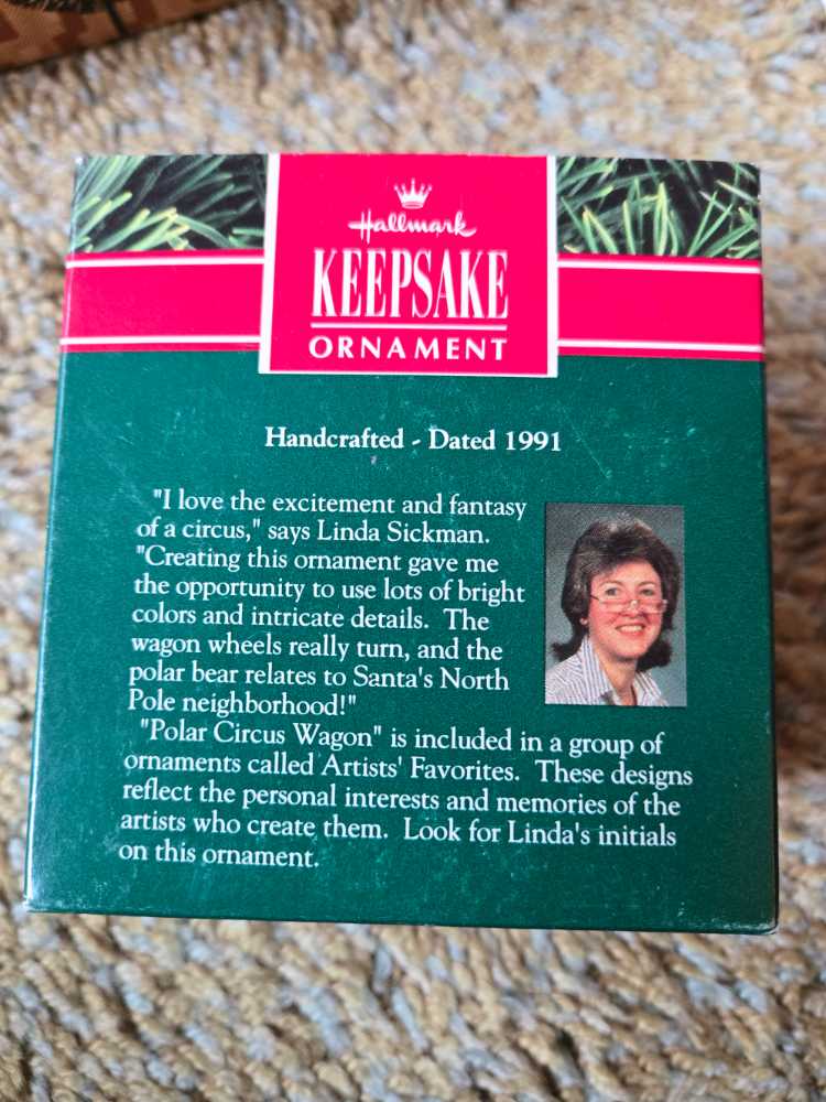 Polar Circus Wagon  ornament collectible [Barcode 070000027499] - Main Image 2