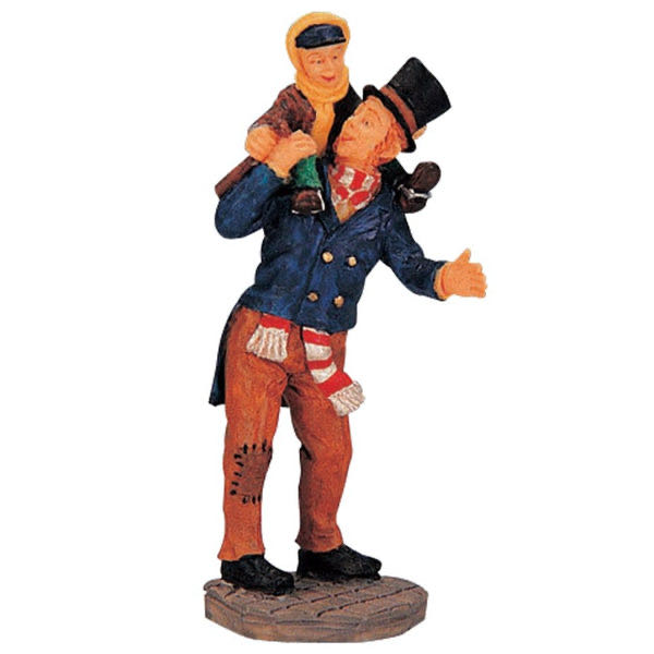Lemax Bob Cratchit And Tiny Tim # 02403 x2  (Figurines) ornament collectible [Barcode 728162024039] - Main Image 1