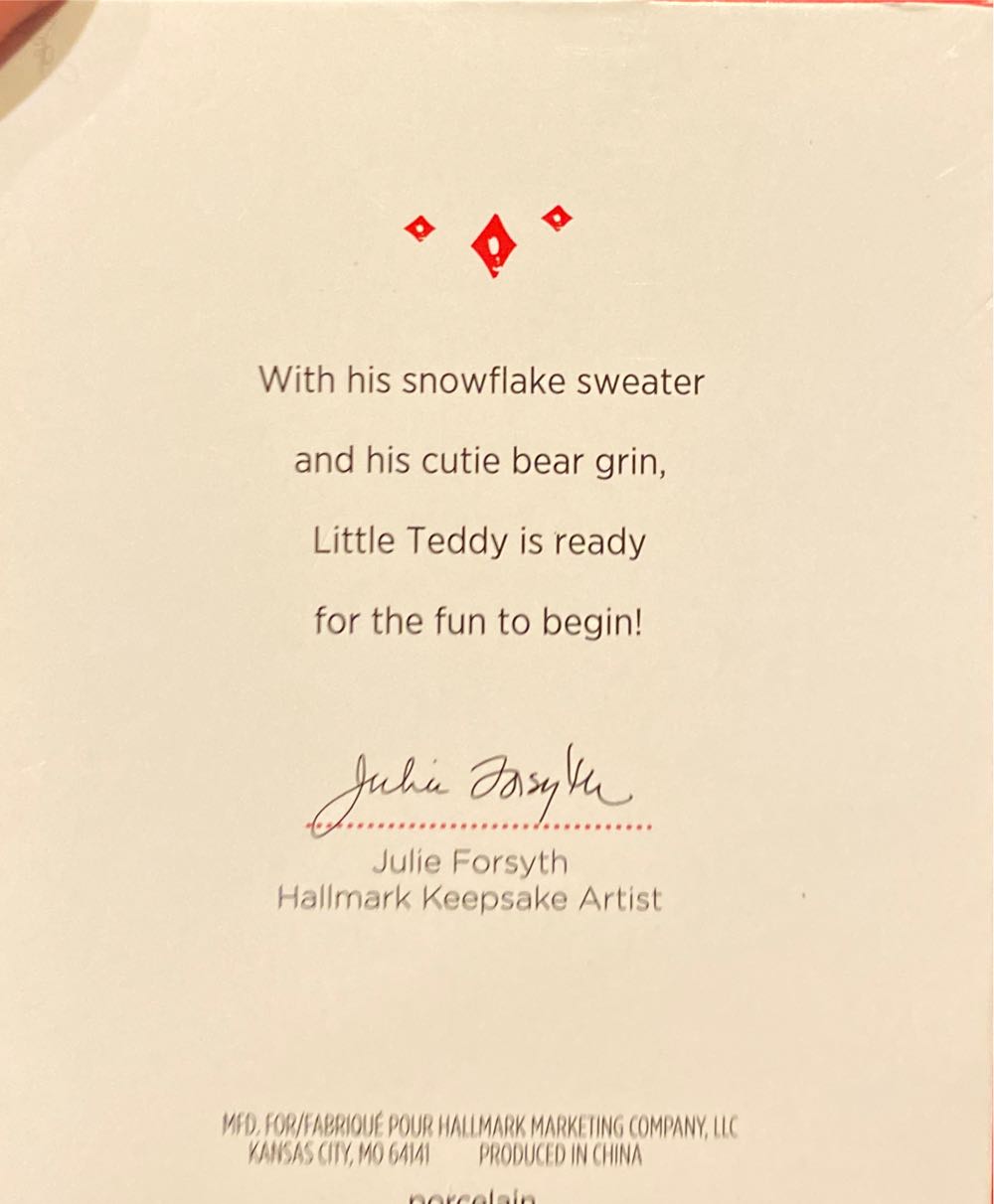 Hangin’ With Teddy (KOC Club) - KOC Member Exclusive (Teddy Bear) ornament collectible [Barcode 763795981892] - Main Image 2