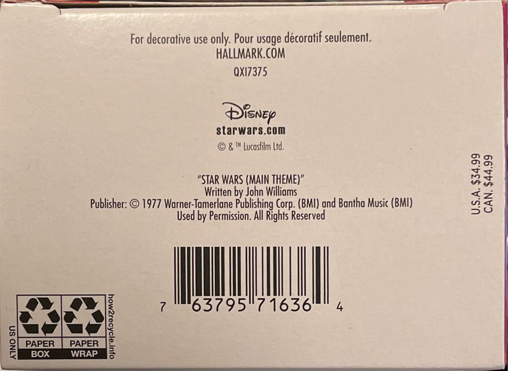 Star Wars 2021 The Merriest House in the Galaxy - Keepsake (Star Wars) ornament collectible [Barcode 763795716364] - Main Image 3