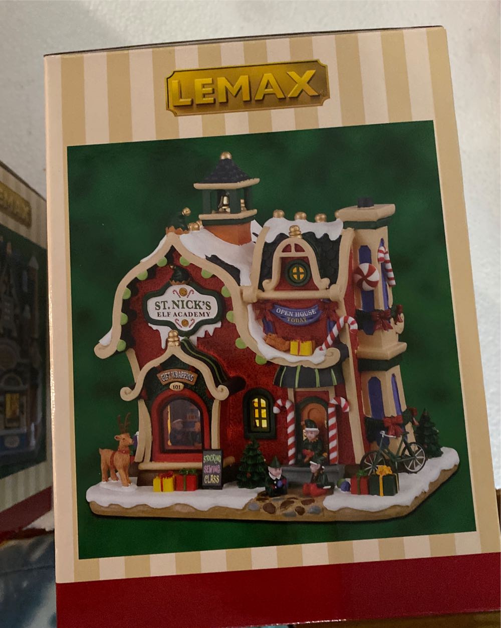 St Nick’s Elf Academy #95530 - Santa’s Wonderland (Lighted Building) ornament collectible [Barcode 728162955302] - Main Image 2