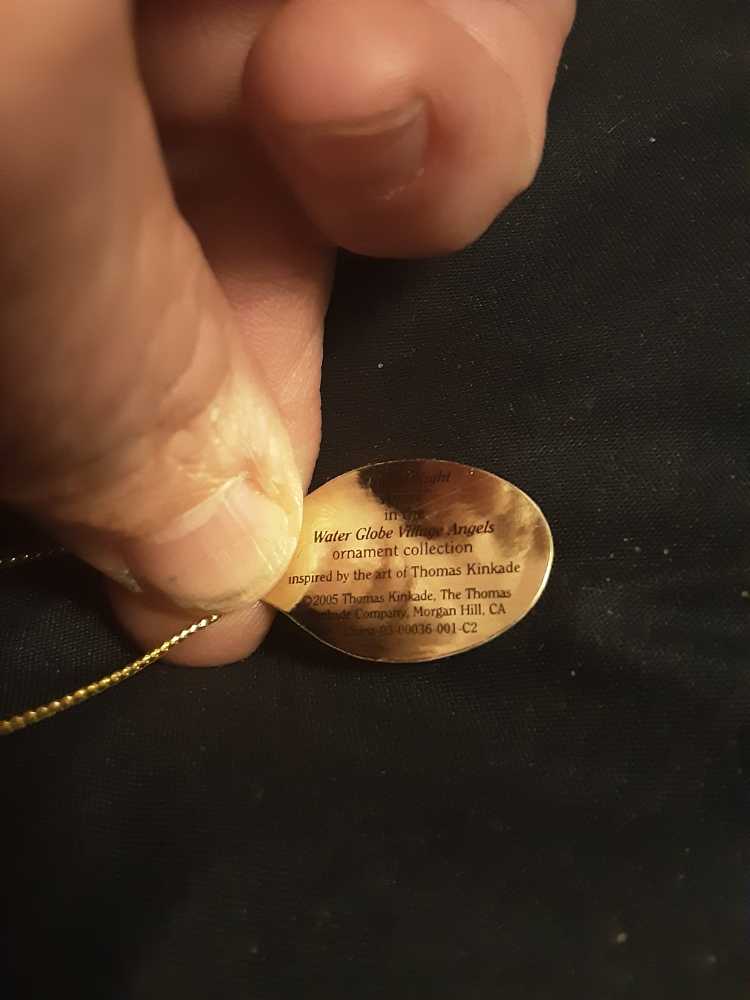 silent night angel  ornament collectible - Main Image 2