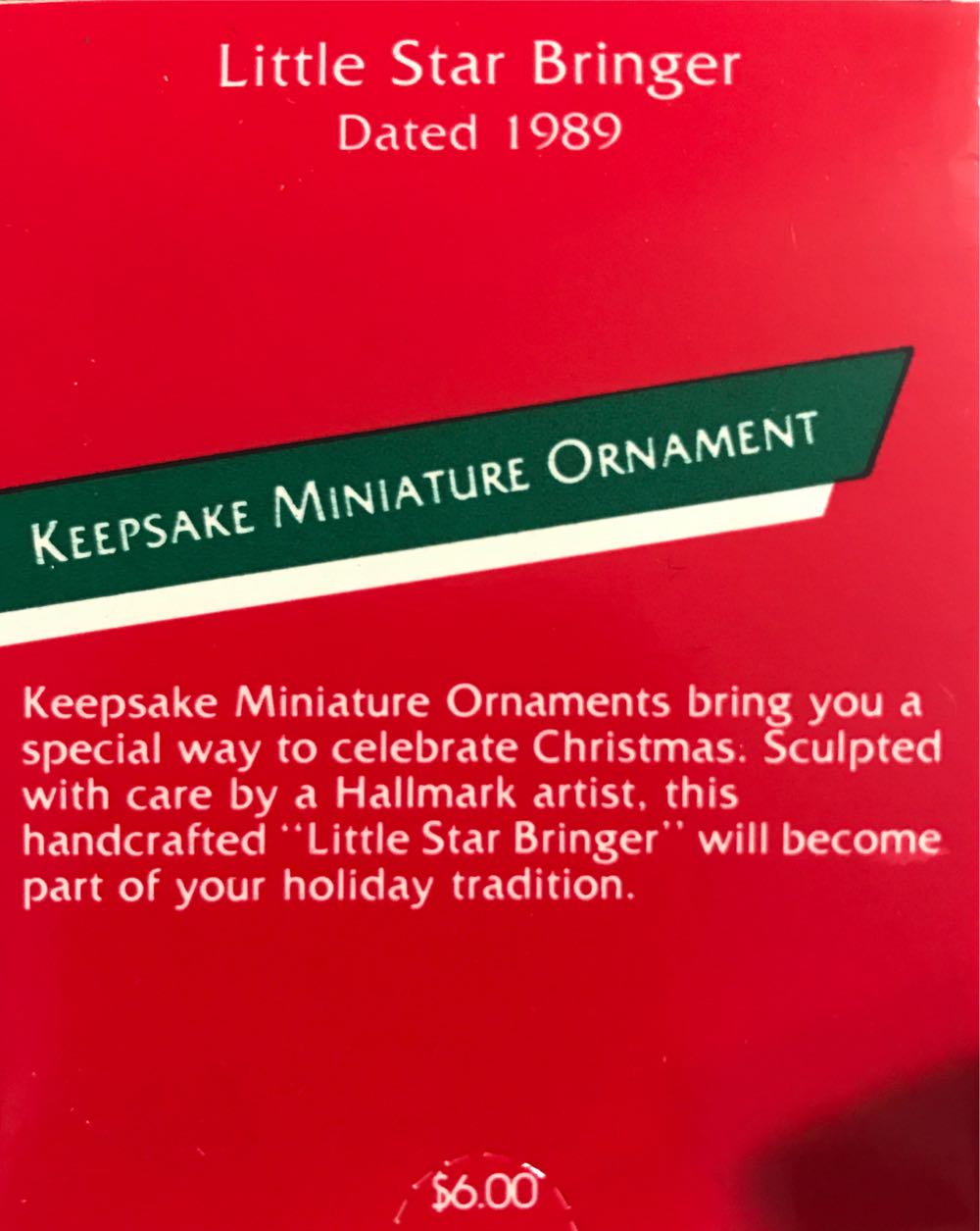 Miniature Little Star Bringer - Miniature (Angel) ornament collectible - Main Image 2