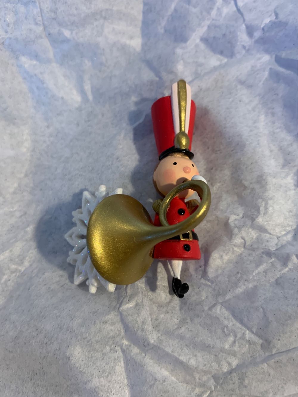 Miniature Marching Band Festive French Horn - Mini Marching Band (Mini Toy Soldier Band) ornament collectible [Barcode 763795603299] - Main Image 3