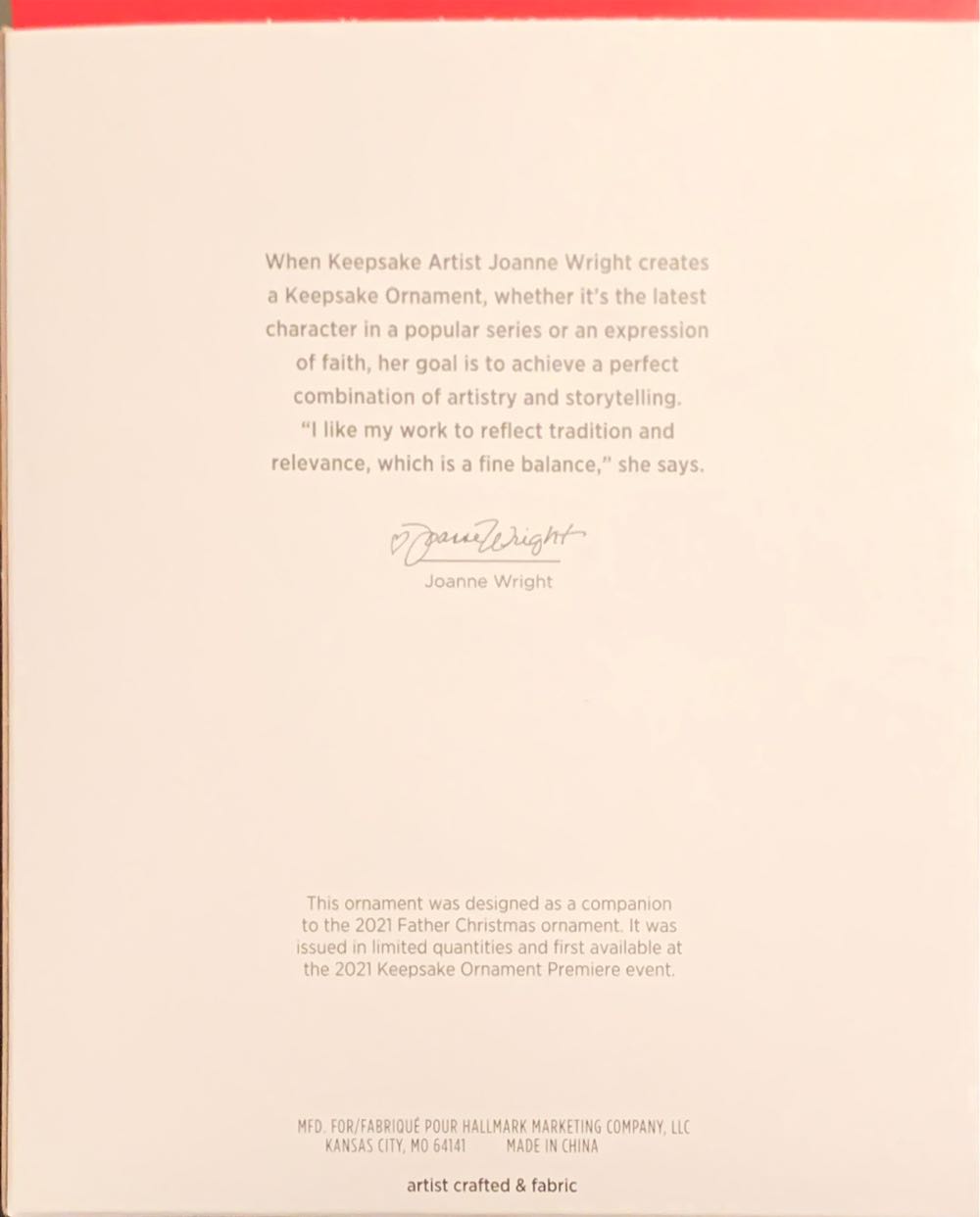 Father Christmas 2021 Father Christmas’s Reindeer - Father Christmas (Reindeer) ornament collectible [Barcode 763795669516] - Main Image 3