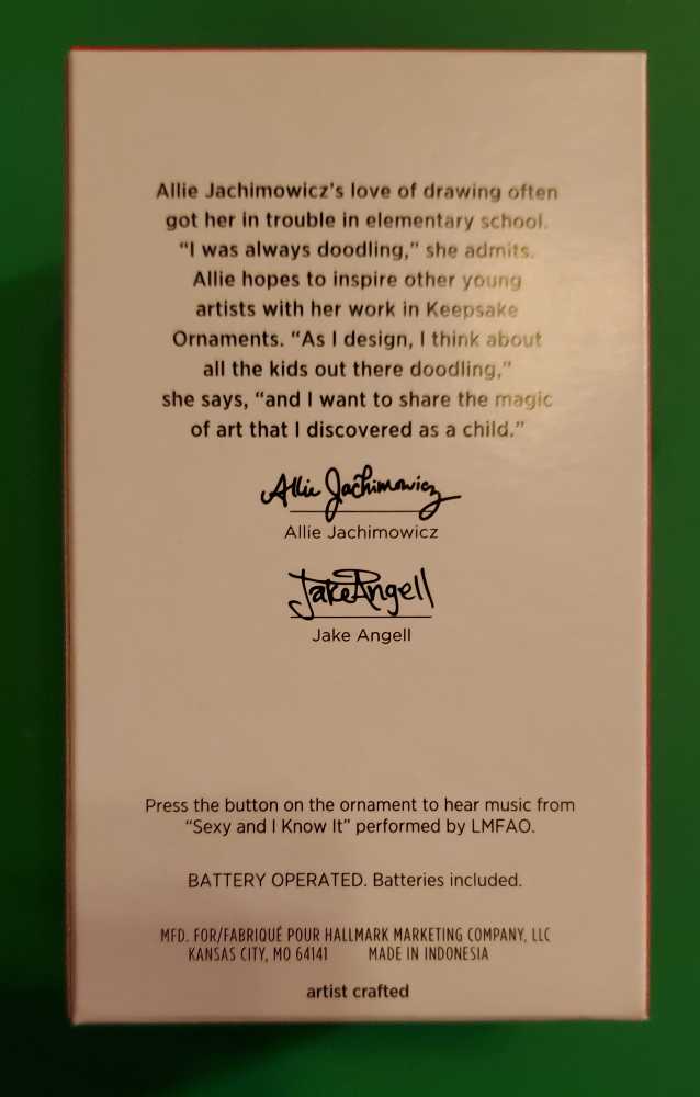 Cool Santa Sexy And I Know It 2021 - Snowman (Snowman) ornament collectible [Barcode 763795710928] - Main Image 2