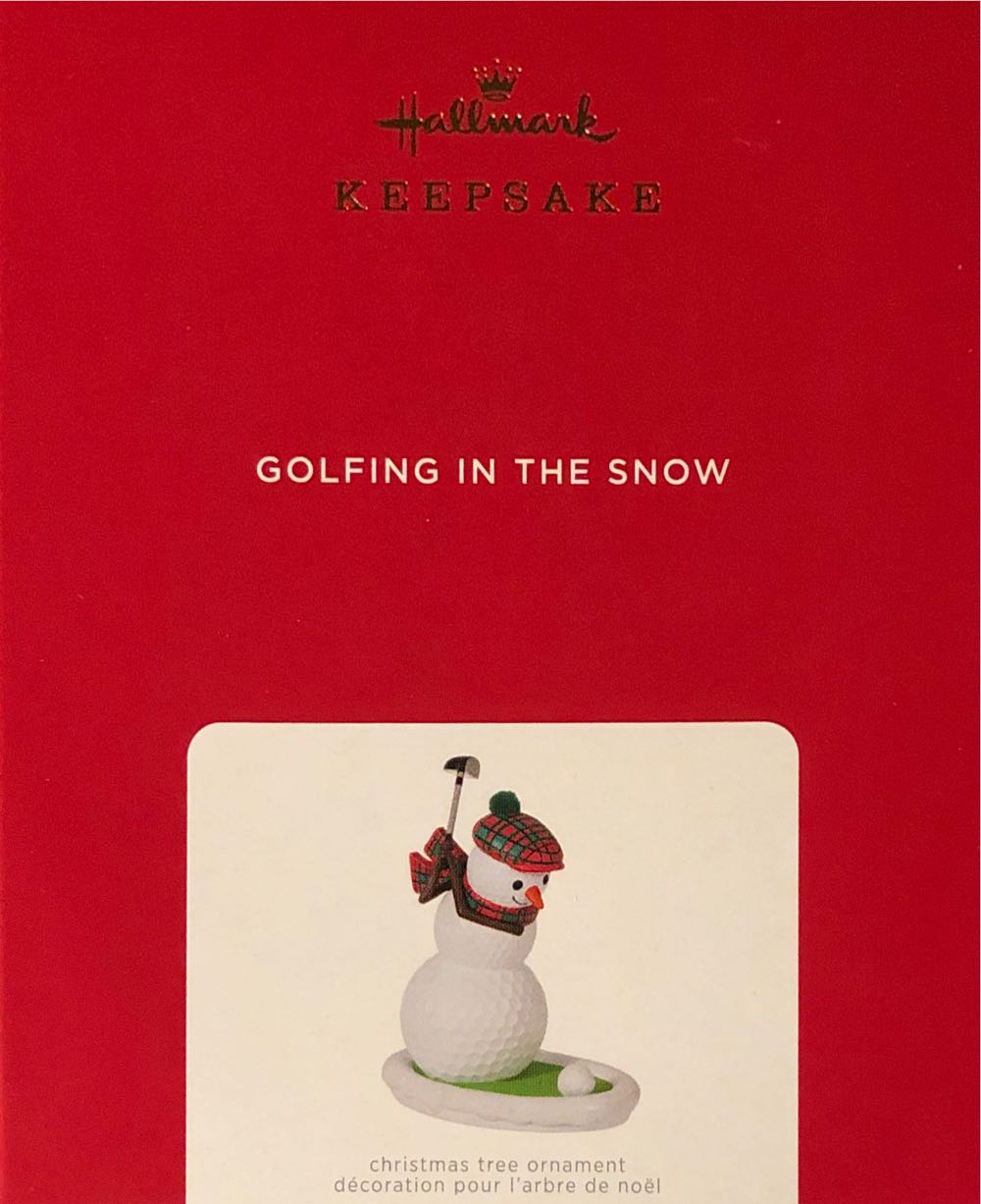 Golfing In The Snow - Sports (Golfing) ornament collectible [Barcode 763795708857] - Main Image 4