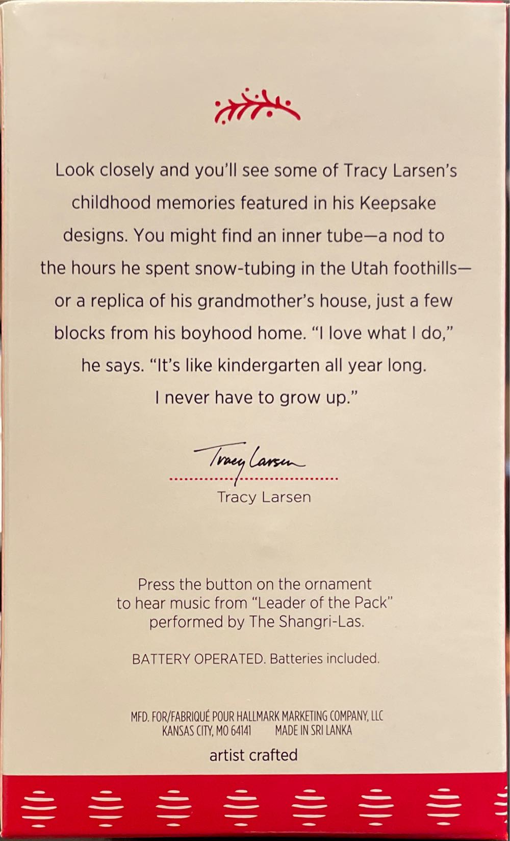 Leader Of The Pack  ornament collectible [Barcode 763795173136] - Main Image 2