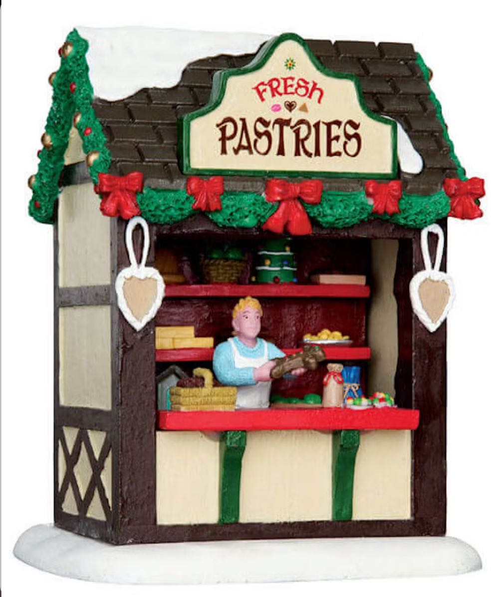 #43095 Fresh Pastries Market Stall  (Caddington Village) ornament collectible [Barcode 728162430953] - Main Image 2