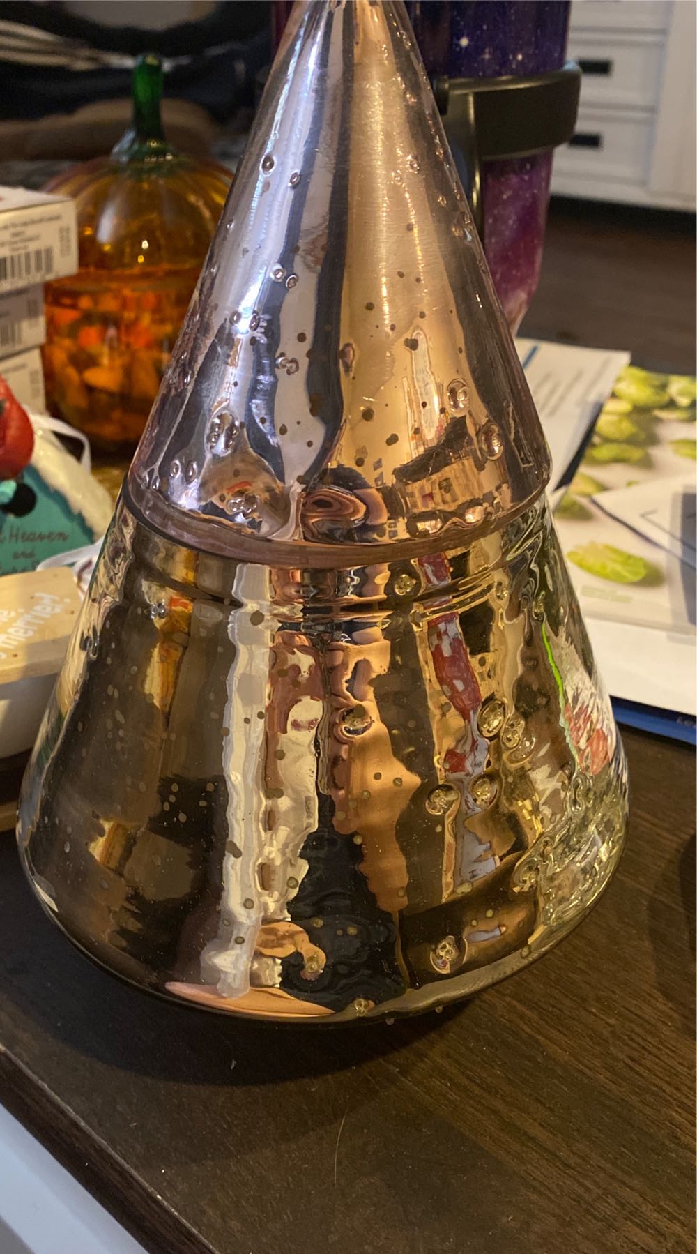 2021 Gift Mercury Christmas Tree Candle - Tabletop (Tabletop) ornament collectible [Barcode 763795749812] - Main Image 2