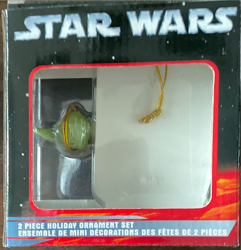 Star Wars 2 Pc Holiday Ornament Yoda Nip Kurt Adler - Holiday Ornament (Star Wars) ornament collectible [Barcode 086131704949] - Main Image 2