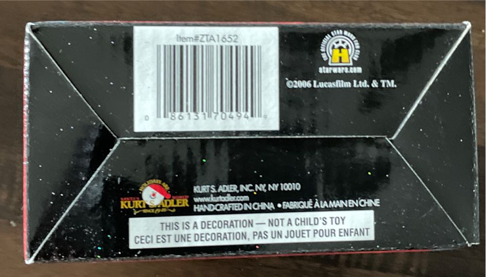 Star Wars 2 Pc Holiday Ornament Yoda Nip Kurt Adler - Holiday Ornament (Star Wars) ornament collectible [Barcode 086131704949] - Main Image 3