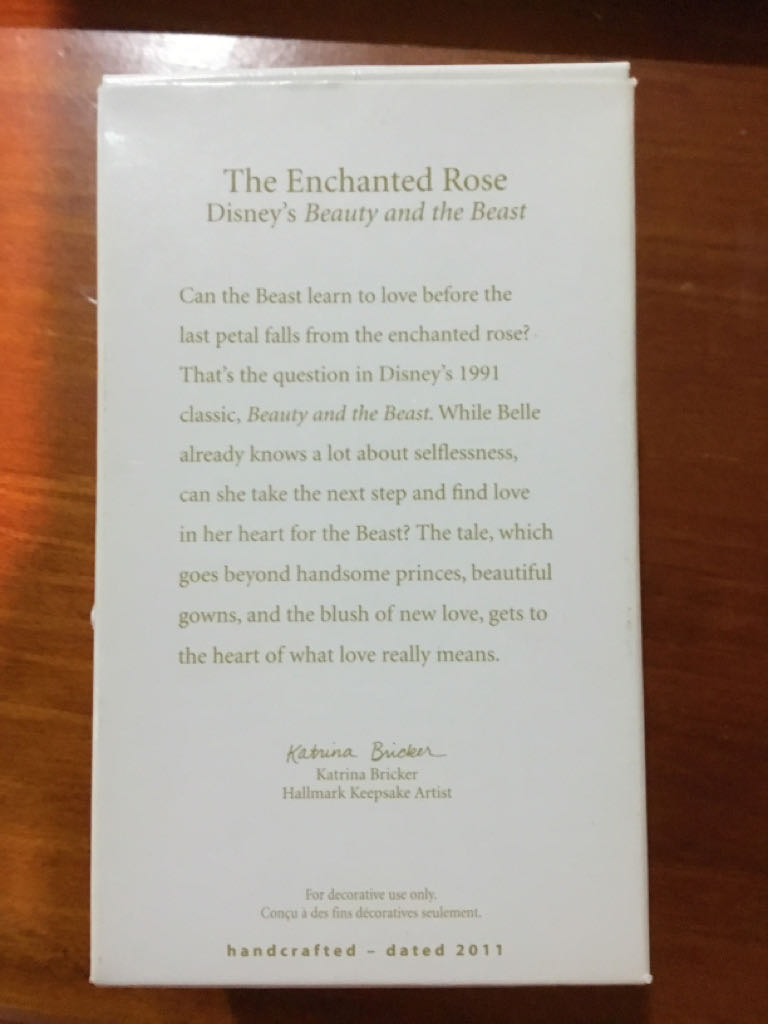 The Enchanted Rose - Beauty and the Beast (Disney) ornament collectible [Barcode 795902200091] - Main Image 2