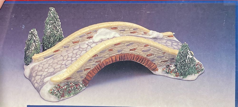 #43124 Porcelain Stone Bridge  (Village Collection) ornament collectible [Barcode 728162431240] - Main Image 2