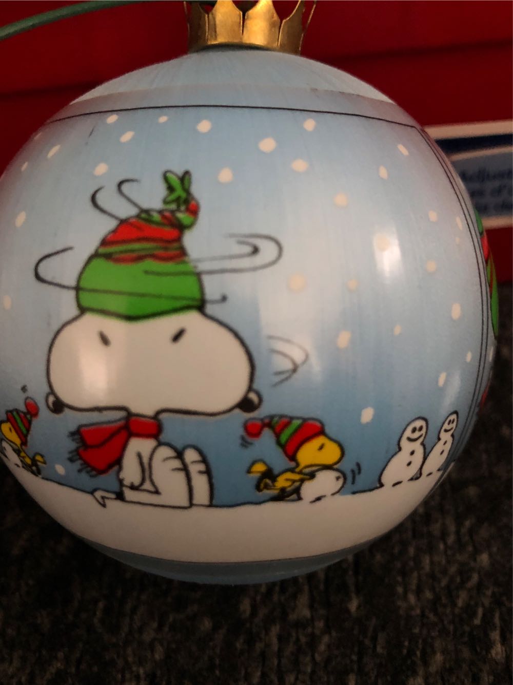 Peanuts Satin Ball 1984  (Peanuts) ornament collectible - Main Image 2