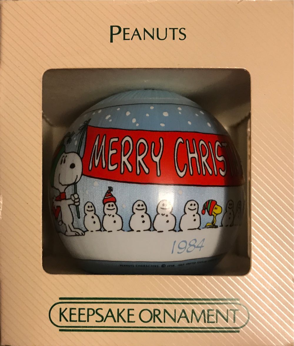 Peanuts Satin Ball 1984  (Peanuts) ornament collectible - Main Image 3