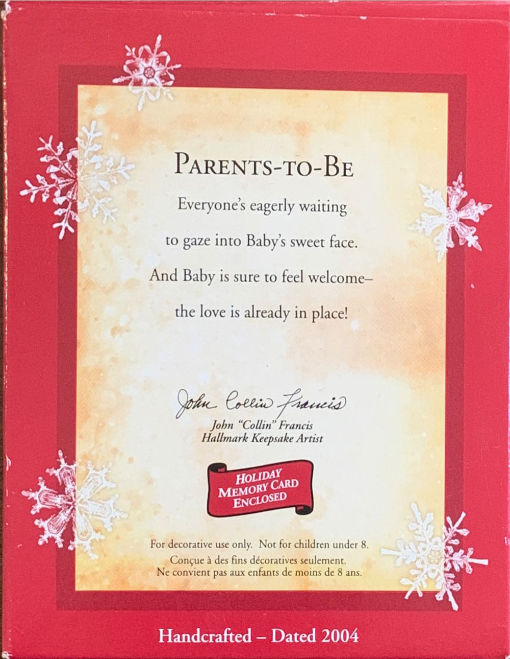 Parents To Be  (Doll House Miniatures) ornament collectible [Barcode 015012816662] - Main Image 2
