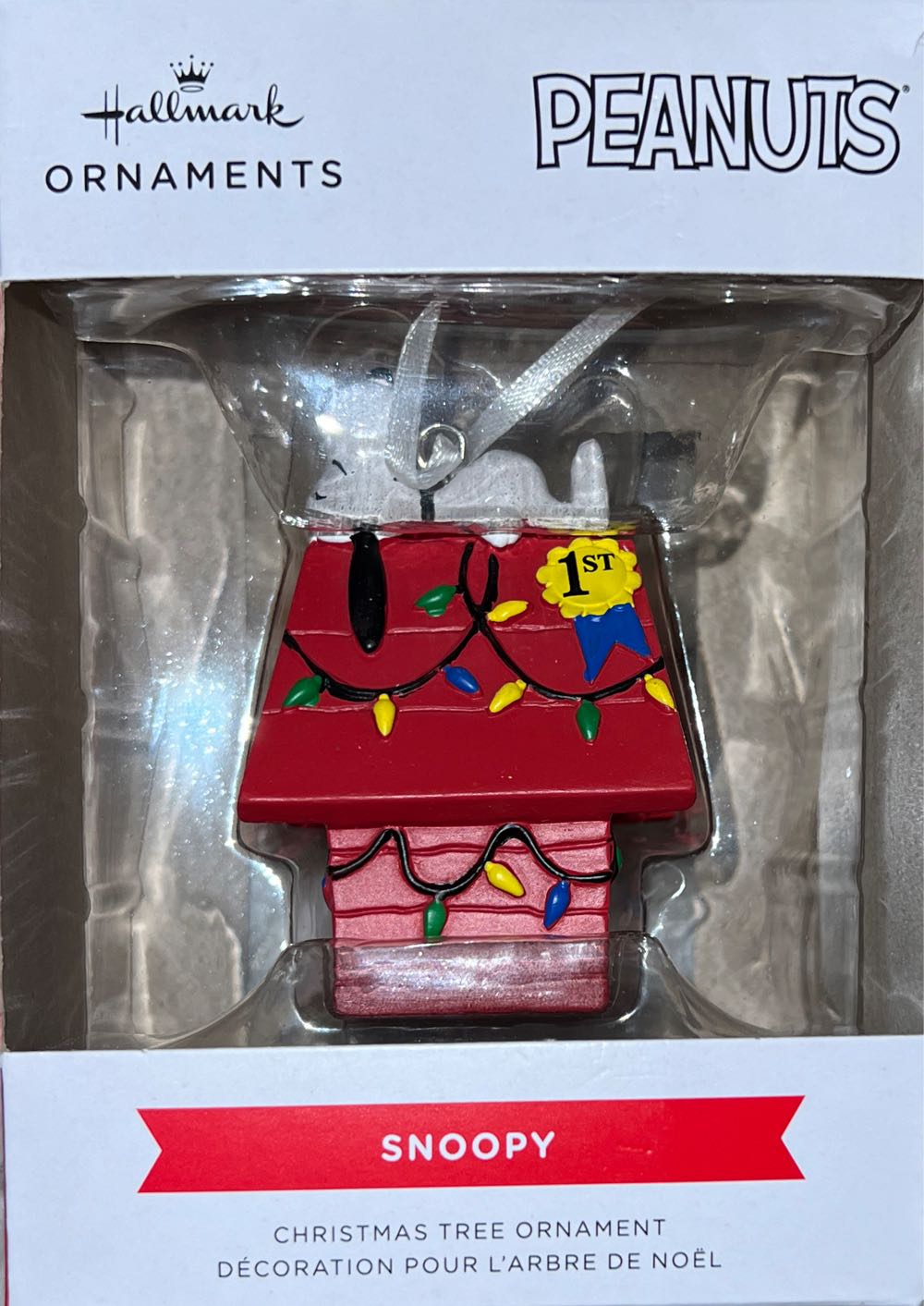 Snoopy - Peanuts (Red Box) ornament collectible [Barcode 763795713790] - Main Image 2
