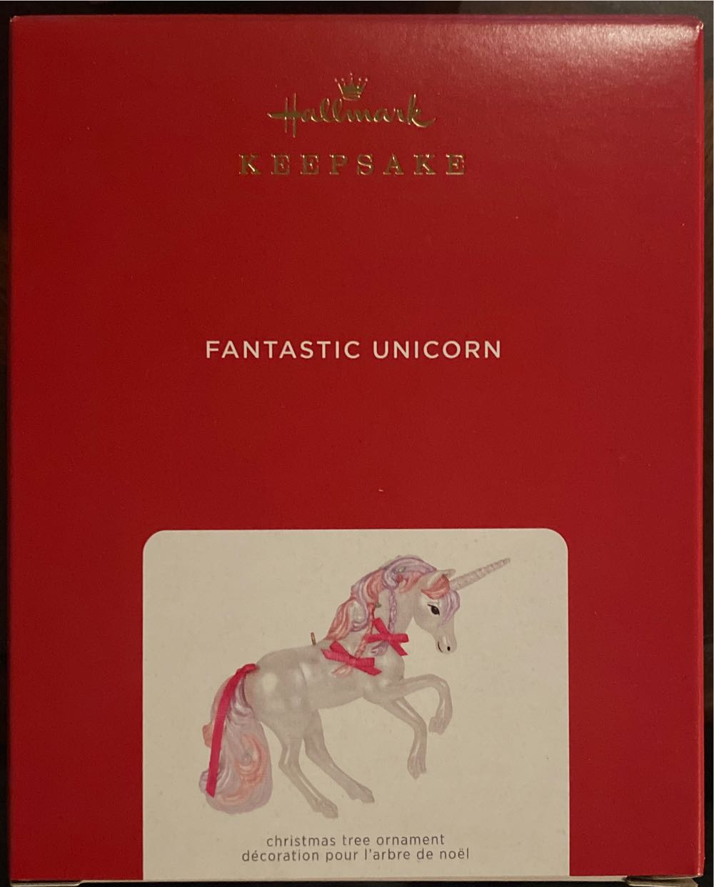 Hallmark Keepsake Christmas Ornament Fantastic Unicorn - Unicorn (Unicorns) ornament collectible [Barcode 763795668854] - Main Image 2