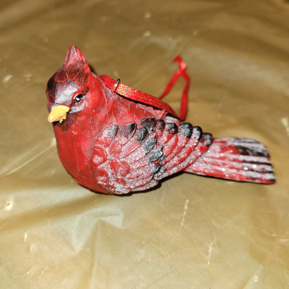 Snowman With Tree Christmas Ornament