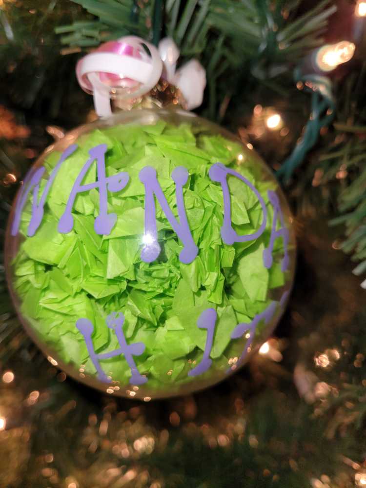 Breast Cancer Glass Ball  (Think Of Others) ornament collectible - Main Image 2