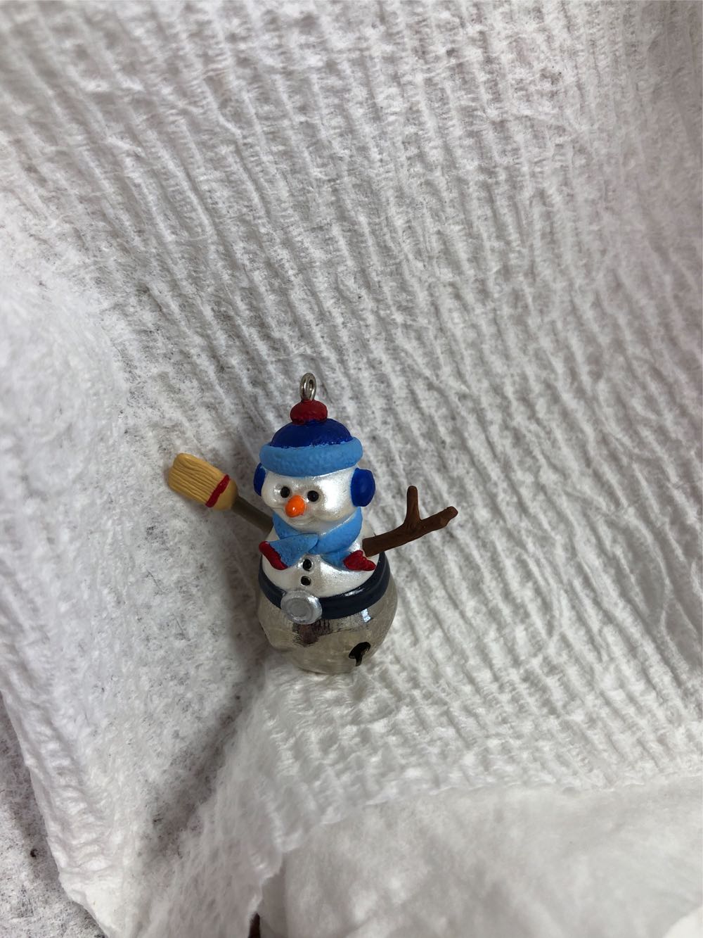 1997 Christmas Bells 3rd Snowman  ornament collectible - Main Image 3