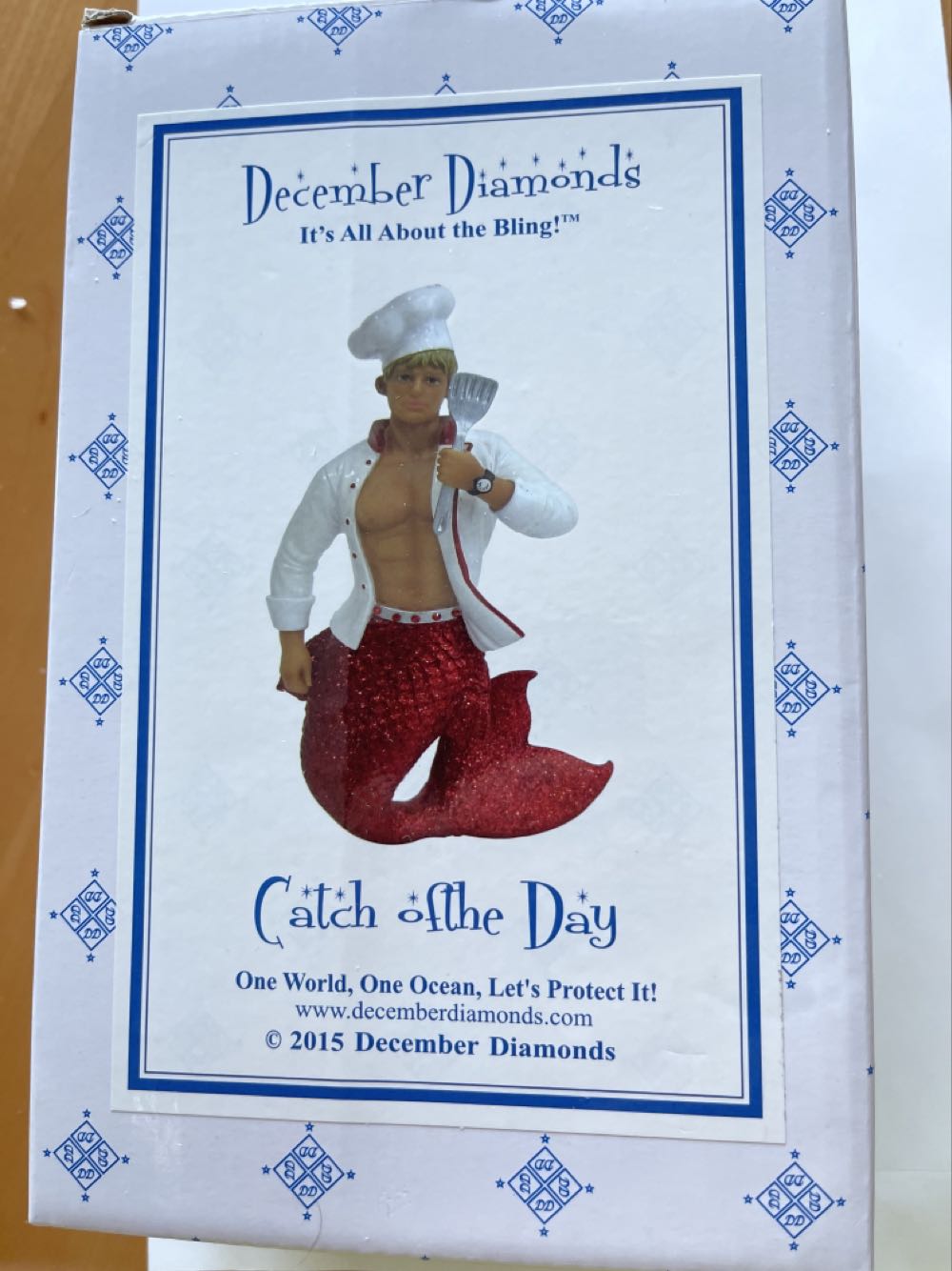 Catch Of The Day Merman #55-90861 - It’s All About The Bling! (One World, One Ocean, Let’s Protect It!) ornament collectible [Barcode 807962908616] - Main Image 3