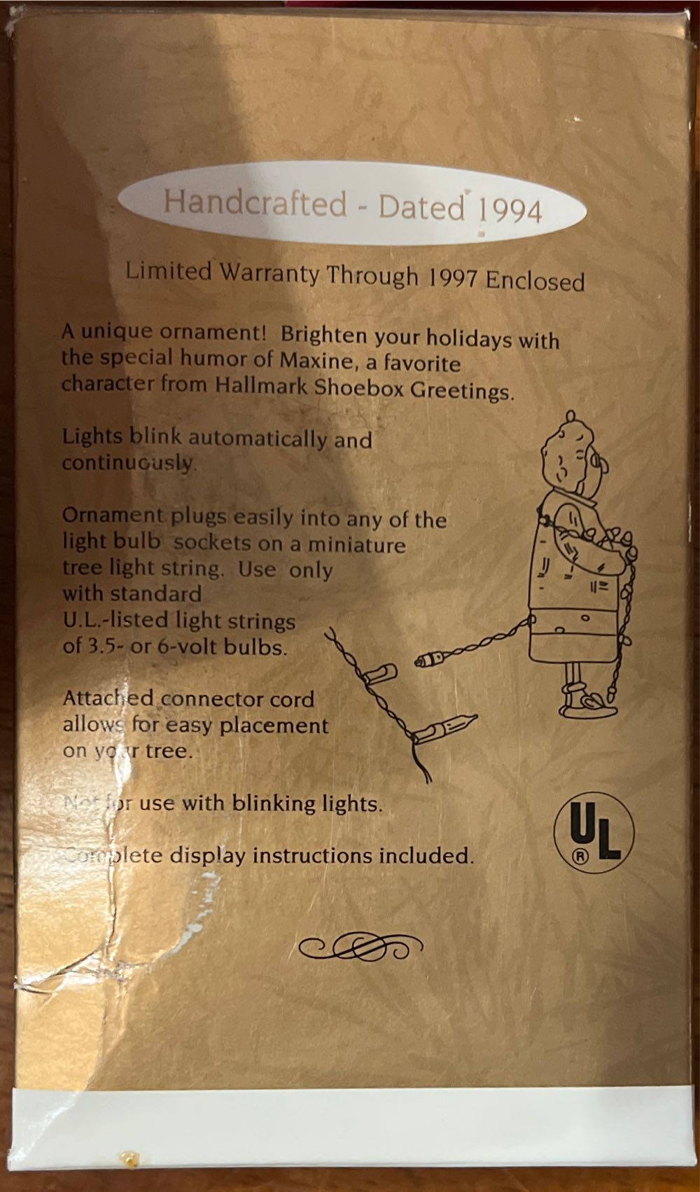 Maxine Blinking Lights! - Magic Light (Maxine) ornament collectible [Barcode 015012161847] - Main Image 3