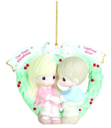 Precious Moments Dated Ornament Our First Christmas Together  ornament collectible [Barcode 875555006919] - Main Image 1