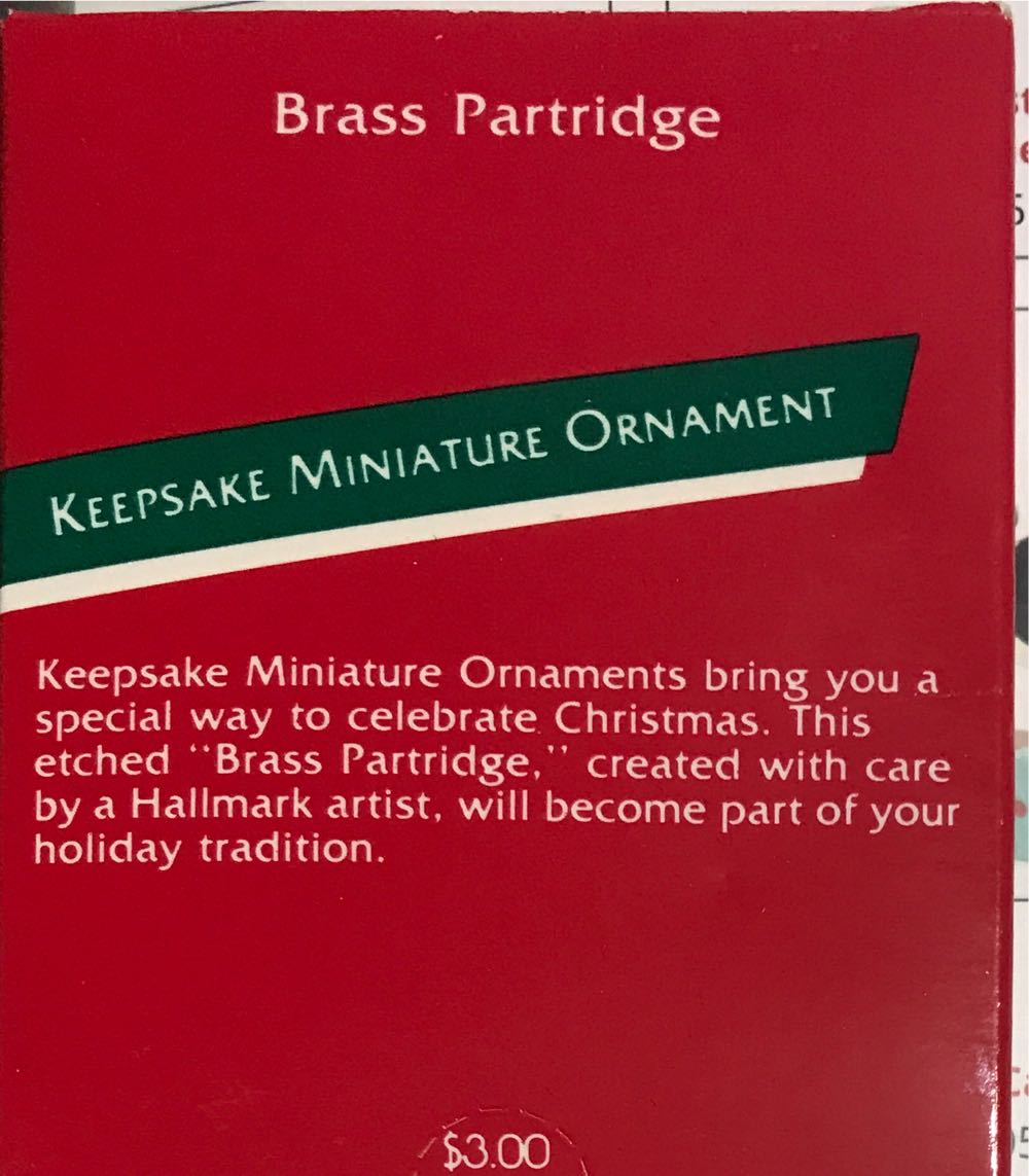 Brass Partridge   ornament collectible - Main Image 2