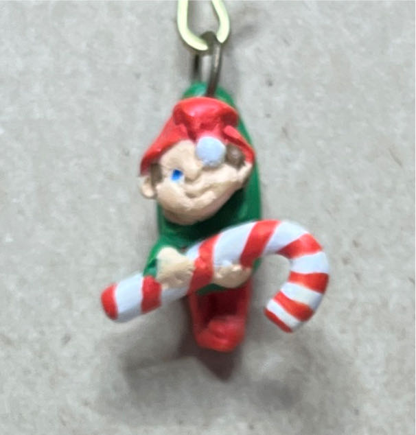 Candy Cane Elf  ornament collectible - Main Image 3