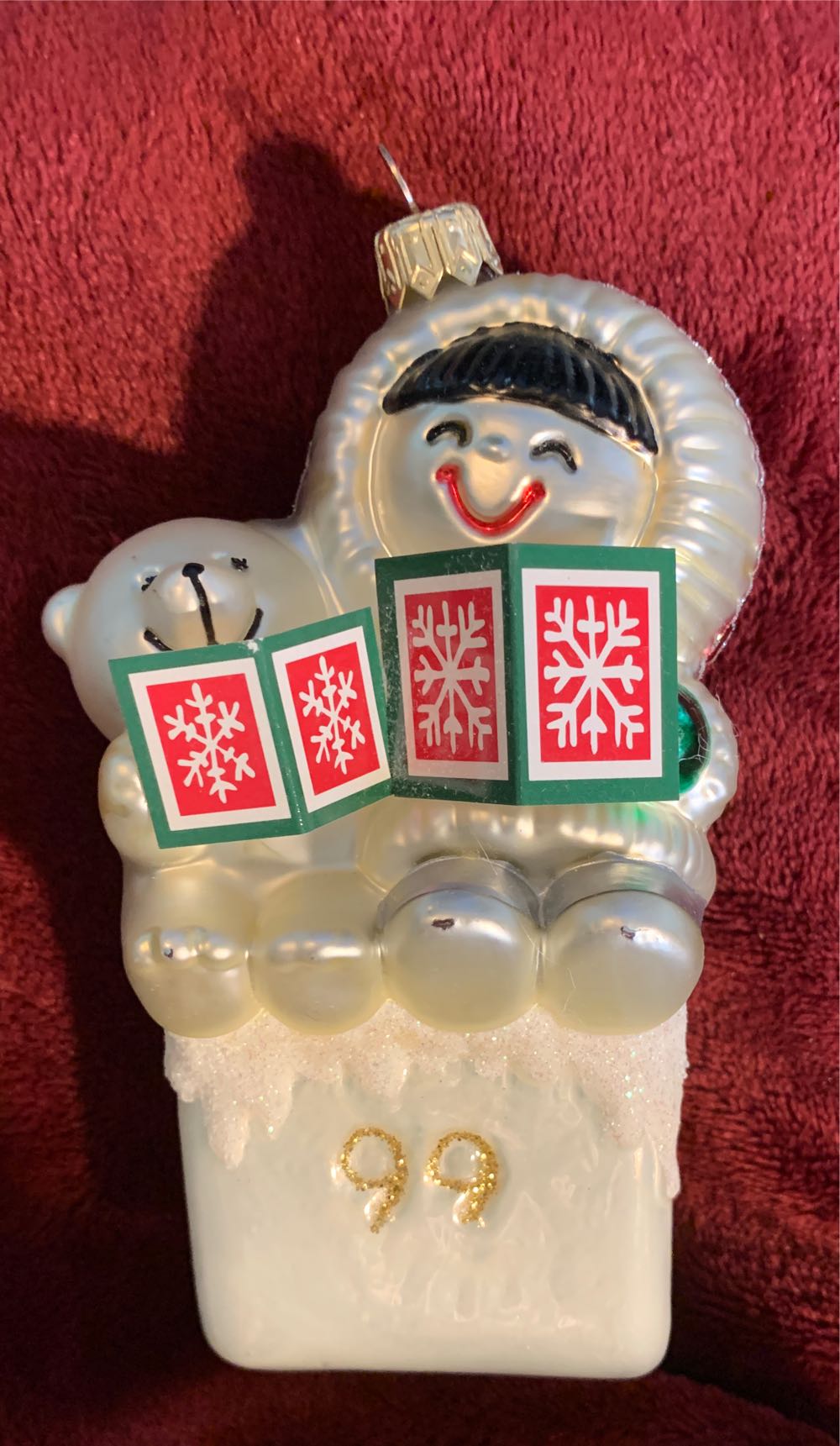 Frosty Friends Crown Reflections Blown Glass 1999 🐶 - Heritage Collection (Compliments Frosty Friends) ornament collectible [Barcode 015012519181] - Main Image 2