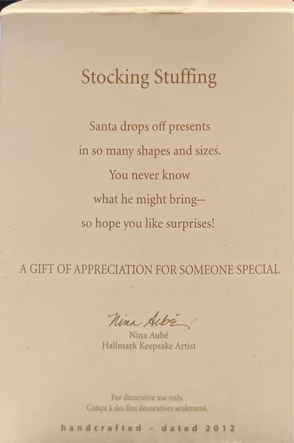 Stocking Stuffers - Kris & Kringle (Exclusive VIP Gift) ornament collectible - Main Image 2