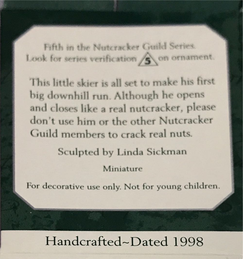 Nutcracker Guild #5 - Nutcracker Guild (Miniature Nutcracker) ornament collectible [Barcode 015012459944] - Main Image 2