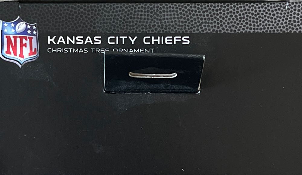 Hallmark Keepsake. Christmas. NFL. 2021. Kansas City Chiefs Christmas Tree Ornament. - Kansas City Chiefs Christmas Tree Ornament (Santa With Football Sleigh) ornament collectible [Barcode 763795719723] - Main Image 3