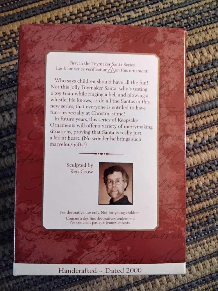 Toymaker Santa - New Collector’s Series ornament collectible - Main Image 2