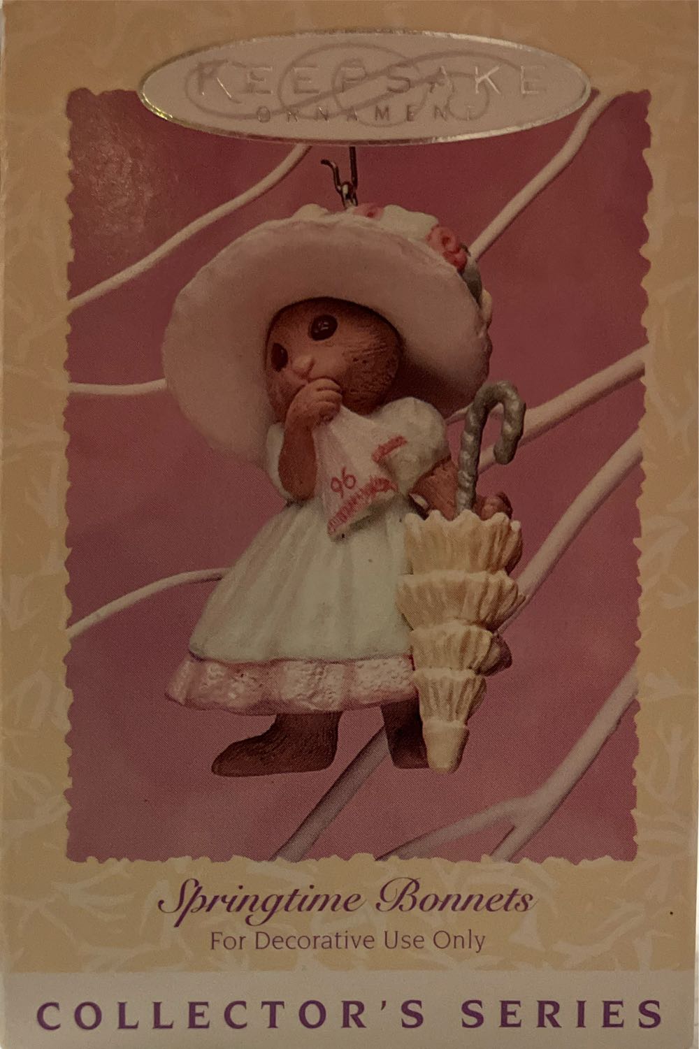 Springtime Bonnets - 04 (of 5) - Springtime Bonnets (Easter, Mice) ornament collectible [Barcode 015012317268] - Main Image 3