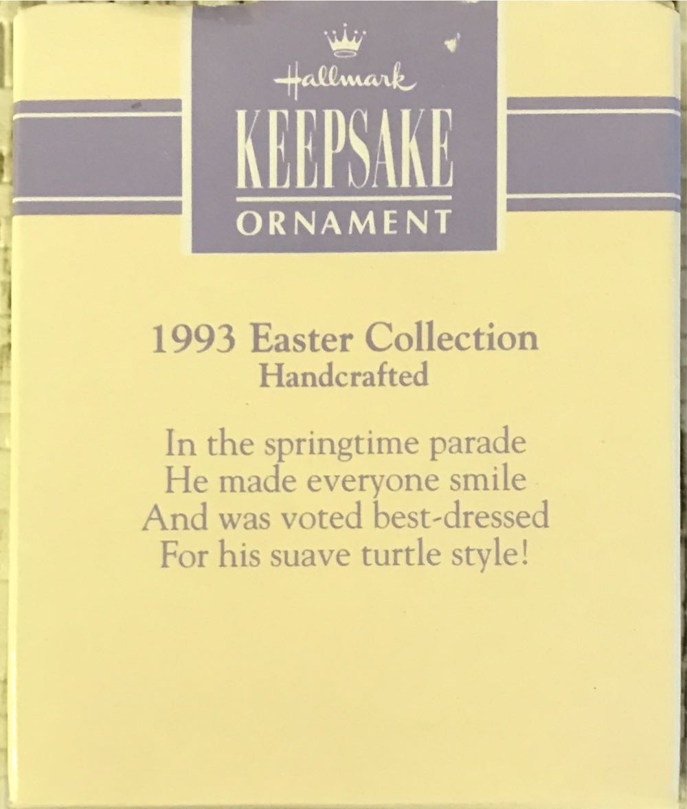 Best-Dressed Turtle - Easter Collection (Turtle) ornament collectible [Barcode 015012039900] - Main Image 2