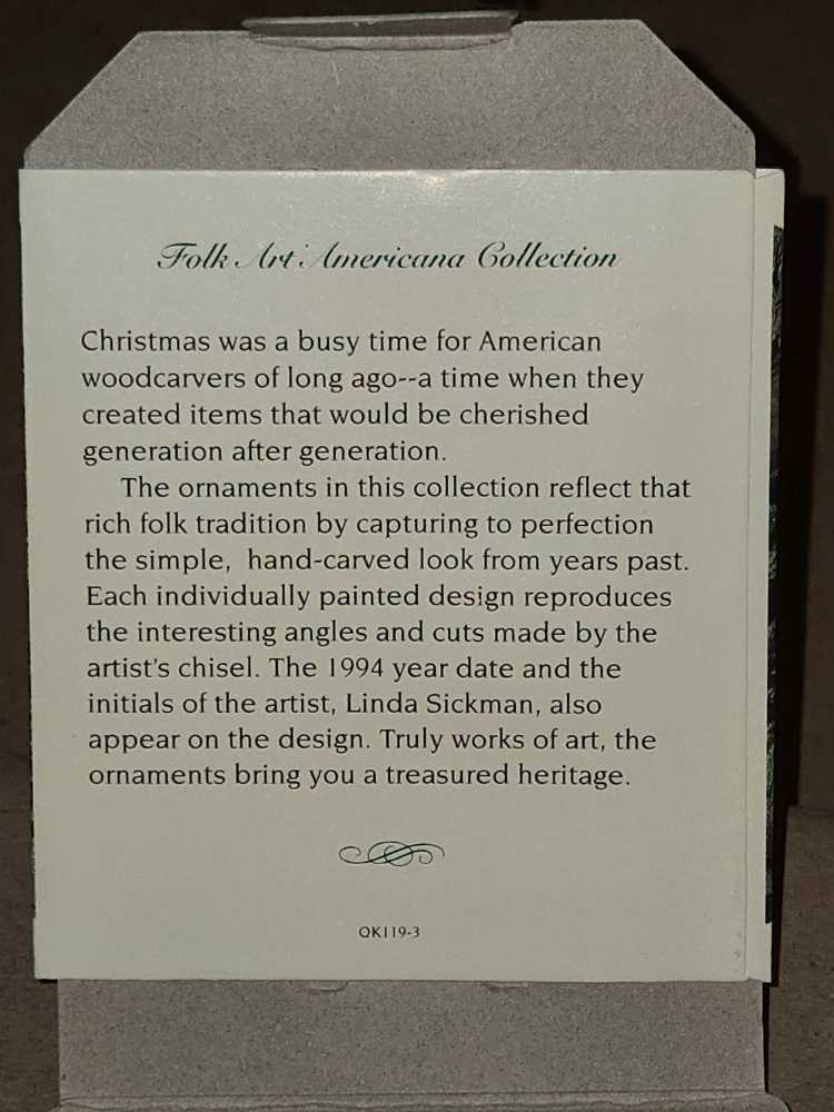 Folk Art Americana Rarin’ To Go  ornament collectible [Barcode 015012247343] - Main Image 2