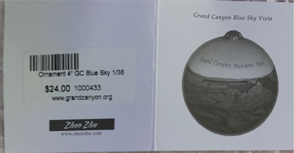 Grand Canyon Blue Sky Vista  ornament collectible - Main Image 3