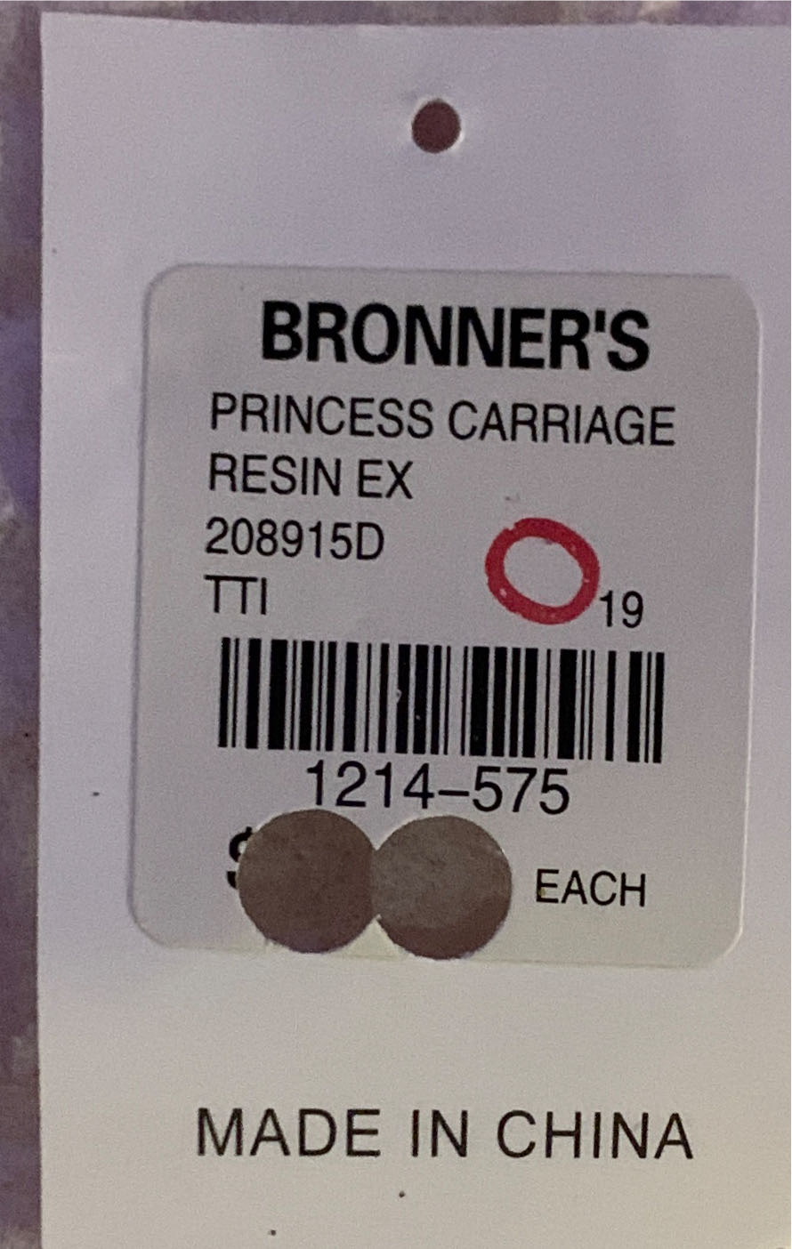 Marcella Princess Carriage  ornament collectible - Main Image 2