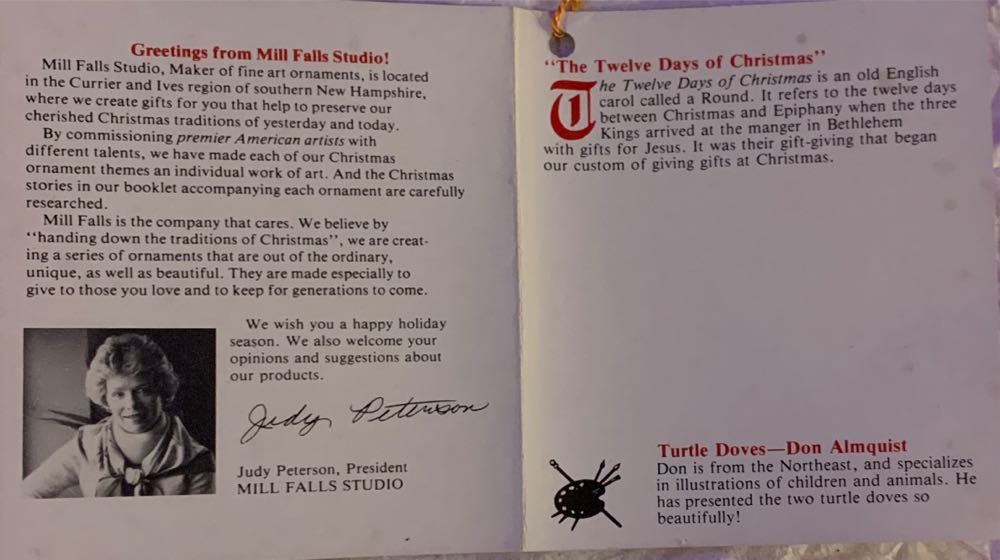 The Twelve Days Of Christmas  ornament collectible - Main Image 4