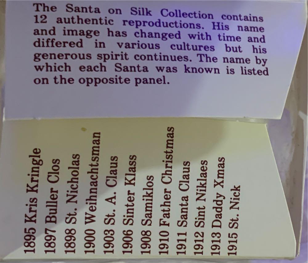 Santa On Silk: St. A. Claus 1903 - Santa On Silk ornament collectible - Main Image 3