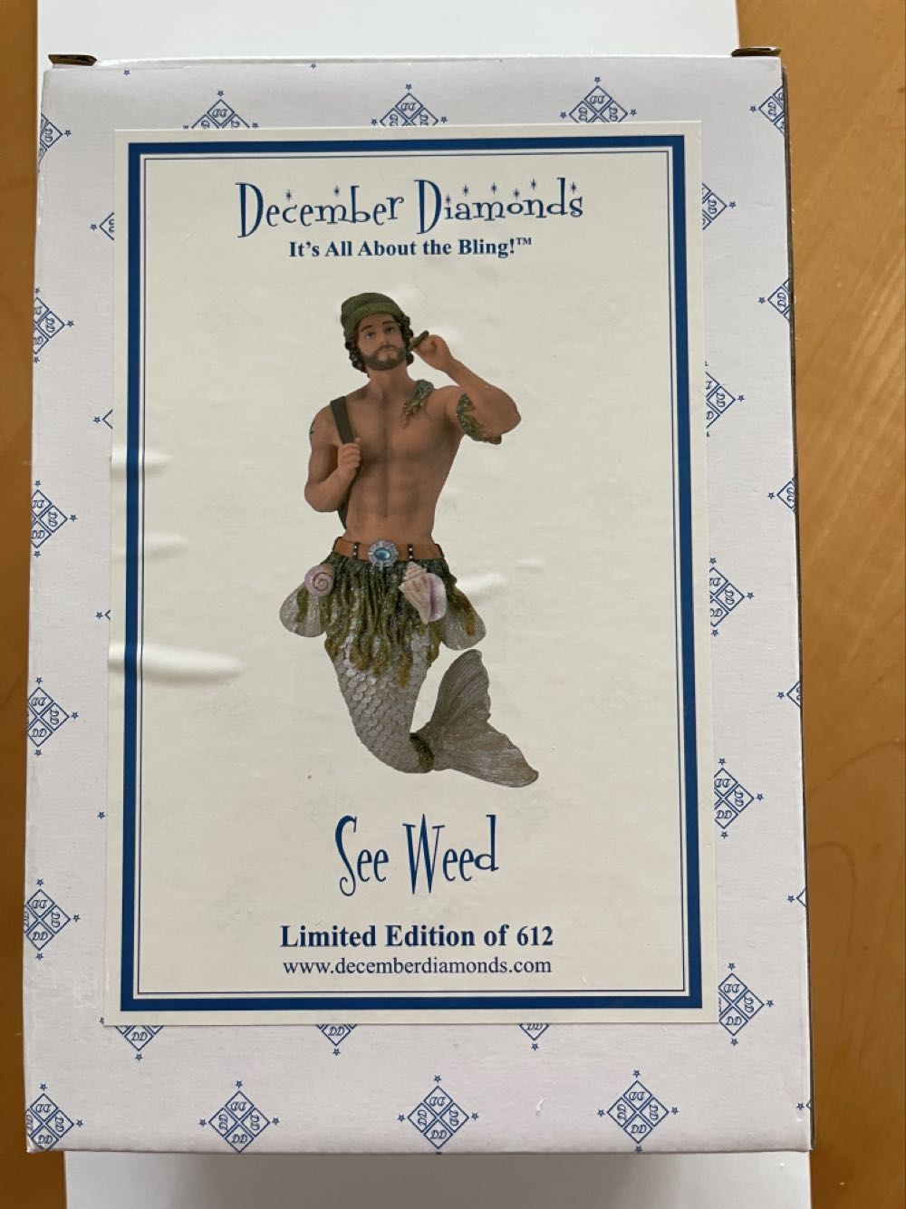 SEEWEED Merman #55-55120 (Exclusive Limited)  - It’s All About The Bling! (One World, One Ocean, Let’s Protect It!) ornament collectible [Barcode 807962551201] - Main Image 3