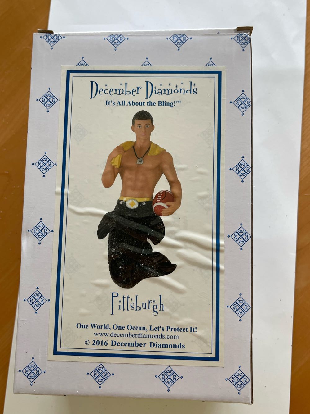 Pittsburgh Merman #55-55016 - It’s All About The Bling! (One World, One Ocean, Let’s Protect It!) ornament collectible [Barcode 807962550167] - Main Image 3