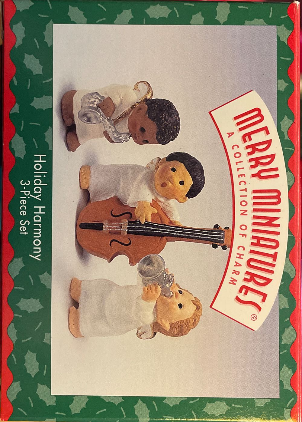 Holiday Harmony 3-Piece Set - Merry Miniatures (Angels, Musical Instruments) ornament collectible [Barcode 015012390711] - Main Image 1