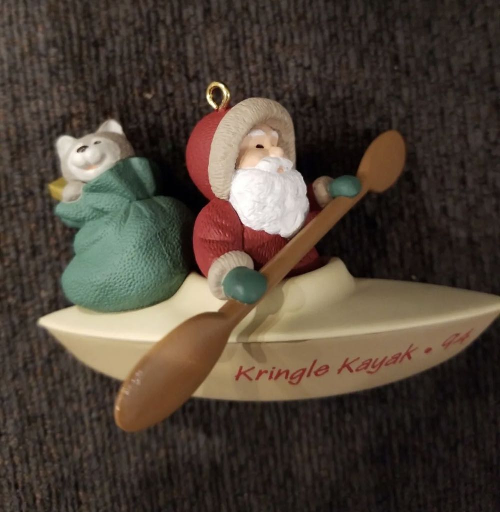 Kringle’s Kayak - Santa (Santas) ornament collectible [Barcode 015012138474] - Main Image 3